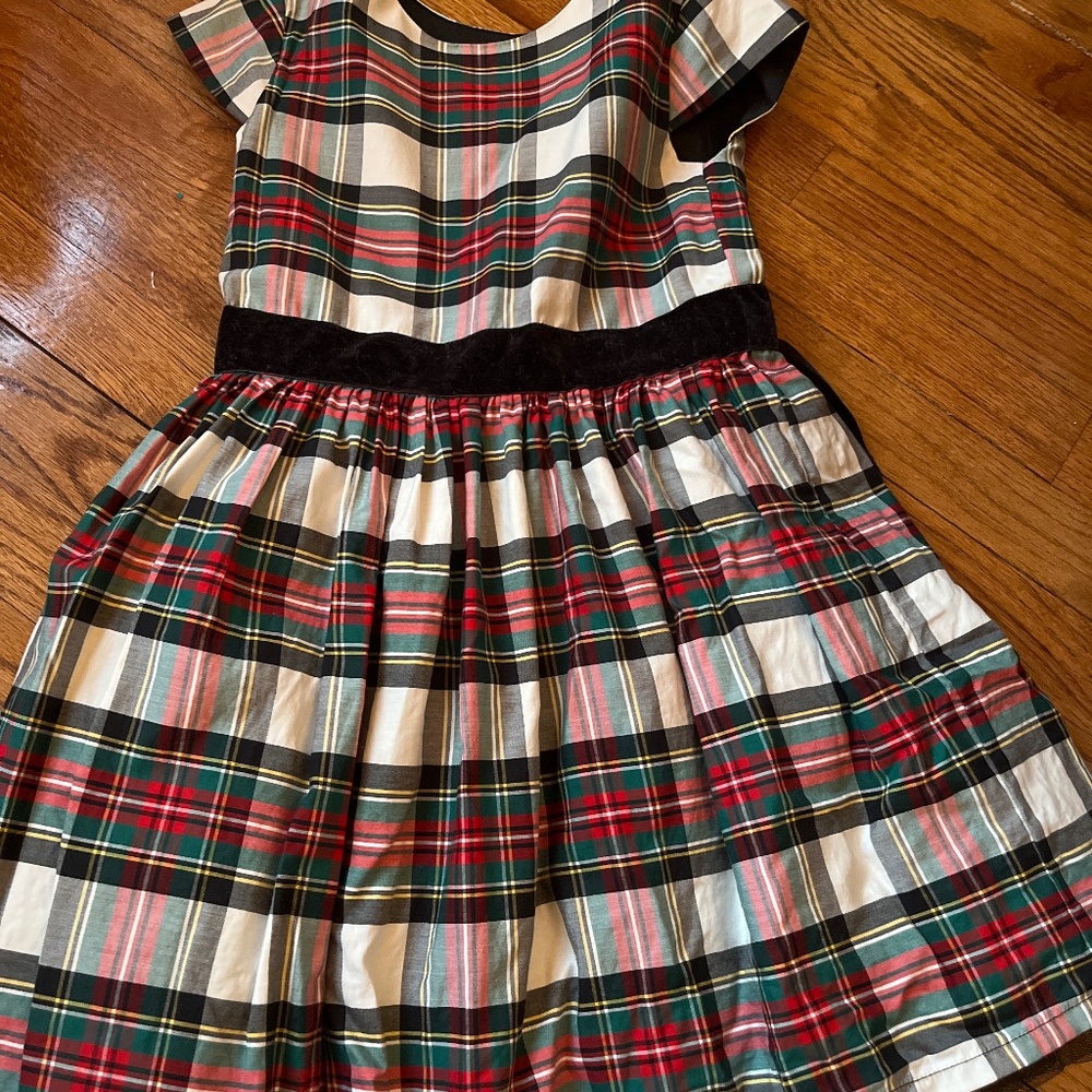 Girls Carter’s plaid Christmas dress